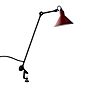DCW Lampe Gras No 201 Lampada con morsetto a vite conica, nera rosso