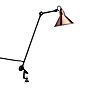 DCW Lampe Gras No 201, lámpara con pinza negra cónica cobre