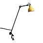 DCW Lampe Gras No 201, lámpara con pinza negra redonda amarillo