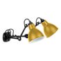 DCW Lampe Gras No 204 Double Applique jaune