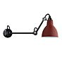 DCW Lampe Gras No 204 L40 Wandleuchte rot , Lagerverkauf, Neuware