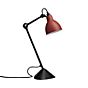 DCW Lampe Gras No 205 Lampe de table noire rouge