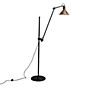 DCW Lampe Gras No 215, lámpara de pie, negro cobre rústico/blanco
