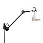 DCW Lampe Gras No 222, lámpara de pared negra blanco/cobre
