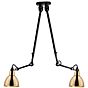 DCW Lampe Gras No 302 Double Pendel messing