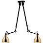 DCW Lampe Gras No 302 Double Plafonnier laiton