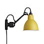 DCW Lampe Gras No 304 CA, lámpara de pared negra amarillo
