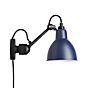 DCW Lampe Gras No 304 CA, lámpara de pared negra azul