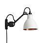 DCW Lampe Gras No 304 CA, lámpara de pared negra blanco/cobre