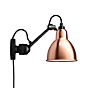 DCW Lampe Gras No 304 CA, lámpara de pared negra cobre/blanco