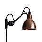 DCW Lampe Gras No 304 CA, lámpara de pared negra cobre rústico