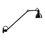 DCW Lampe Gras No 304 L 60, lámpara de pared negra negro/cobre