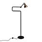 DCW Lampe Gras No 411 Vloerlamp koper ruw/wit