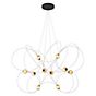 DCW Munari Chandelier LED 10 lamps black - pre-mounted