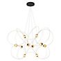 DCW Munari Chandelier LED 10 lamps gold - pre-mounted