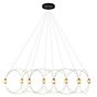 DCW Munari Chandelier LED 8 lamps gold - pre-mounted