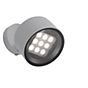 Delta Light Frax, lámpara de pared LED gris aluminio, ø15,3 cm