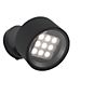 Delta Light Frax, lámpara de pared LED gris oscuro, ø15,3 cm