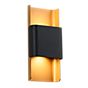Delta Light Want-It Wandlamp LED zwart/goud - 24 cm