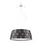 Fabbian Roofer, lámpara de suspensión negro - ø80 cm