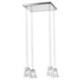 Fabbian Vicky Suspension 4 foyers translucide clair