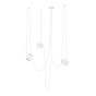 Flos Aim Small Sospensione LED 3-lichts wit