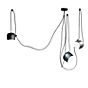Flos Aim and Aim Small Mix LED 3 Lamps steel blue/black, small/silver, small , discontinued product