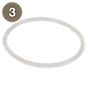 Flos Pezzi di ricambio per Fucsia 1, 3, 8, 12 Pezzo n°3: anello a O per diffusore, 1 pezzo per diffusore