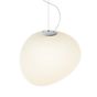 Foscarini Gregg Suspension LED blanc - commutable - ø47 cm