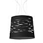 Foscarini Tress grande Sospensione LED schwarz, schaltbar