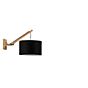 Good & Mojo Andes Wall Light with arm natural/black, ø32 cm, D.43 cm