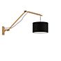 Good & Mojo Andes Wall Light with arm natural/black, ø32 cm, D.70 cm , discontinued product
