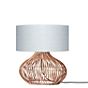 Good & Mojo Kalahari, lámpara de sobremesa natural/gris claro - 47 cm