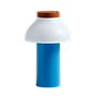 HAY PC Lampe rechargeable pied bleu/abat-jour blanc , Vente d'entrepôt, neuf, emballage d'origine