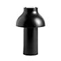 HAY PC Lampe rechargeable pied noir/abat-jour noir , Vente d'entrepôt, neuf, emballage d'origine