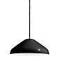 HAY Pao Steel, lámpara de suspensión negro brillo - ø35 cm