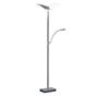 Hell Andy Floor Lamp LED 2 lamps nickel matt