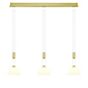 Hell Elegance Pendant Light LED 3 lamps brass matt