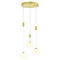 Hell Elegance Pendant Light LED Cluster - 3 lamps brass matt