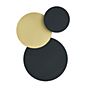 Hell Tilda Wall Light LED round - 3 lamps black/gold