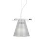 Kartell Light-Air, lámpara de suspensión cristalino con motivo en relieve