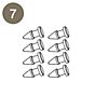 Luceplan Piezas de repuesto para Costanzina Tavolo N° 7, set de botones para pantalla (8 uds.)