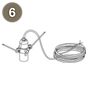 Luceplan Spare parts for Costanza Sospensione, adjustable No. 6, socket with cable 3 m