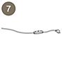 Luceplan Spare parts for Costanza Tavolo telescopic stem with Touch Dimmer No. 7, cable 3 m