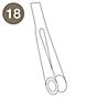 Luceplan Pezzi di ricambio Berenice alluminio Pezzo n°18: coppia forcelline per aste (pezzo n°15, 16, 17)