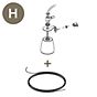Luceplan Reserveonderdelen voor Hope hanglamp Onderdeel H: Kabel 10m met E27 fitting