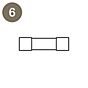 Luceplan Piezas de repuesto para Blow N° 6, fusibles 0,8 A (10 piezas)