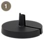 Luceplan Spare parts Berenice black Part no. 1: base for Berenice Tavolo and Terra
