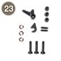 Luceplan Spare parts Berenice black Part no. 23: small parts