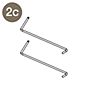 Luceplan Spare Parts for Costanzina Tavolo No. 2c, rods for lamp shade - white (2 pieces)